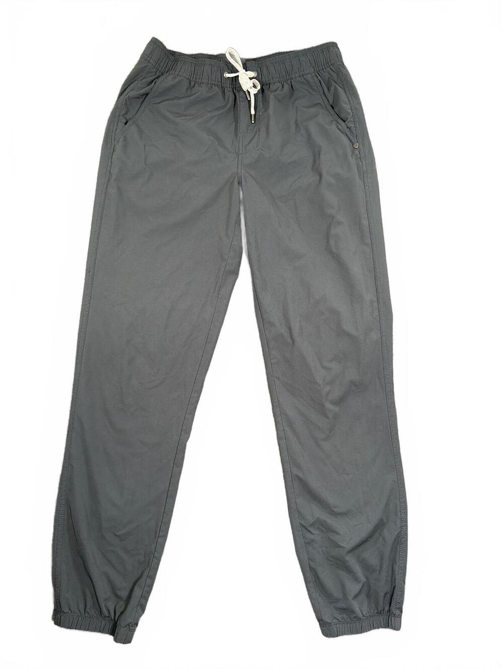 Vuori Kore Men's Gray Jogger Pants Size S with Elastic Waist and Drawstring V456